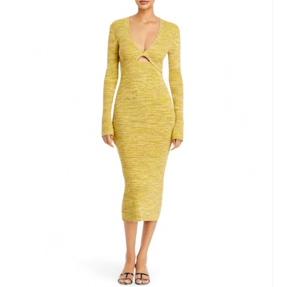 Derek Lam 10 Crosby Geovana Sweater Dress Long Sleeve Cut Out Size XXXL